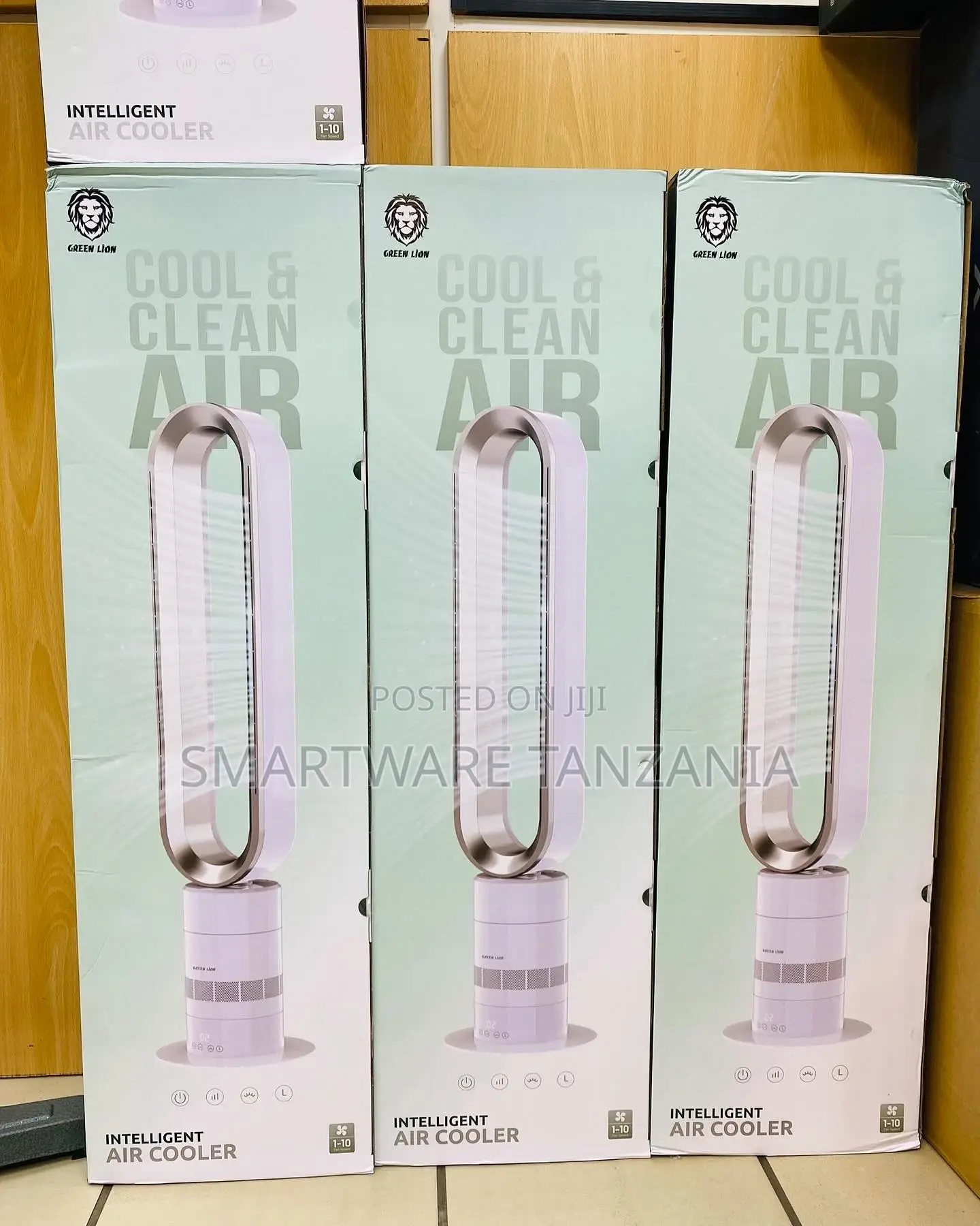 Leaf Less Electric Fan Remote Control Floor Silent Fan