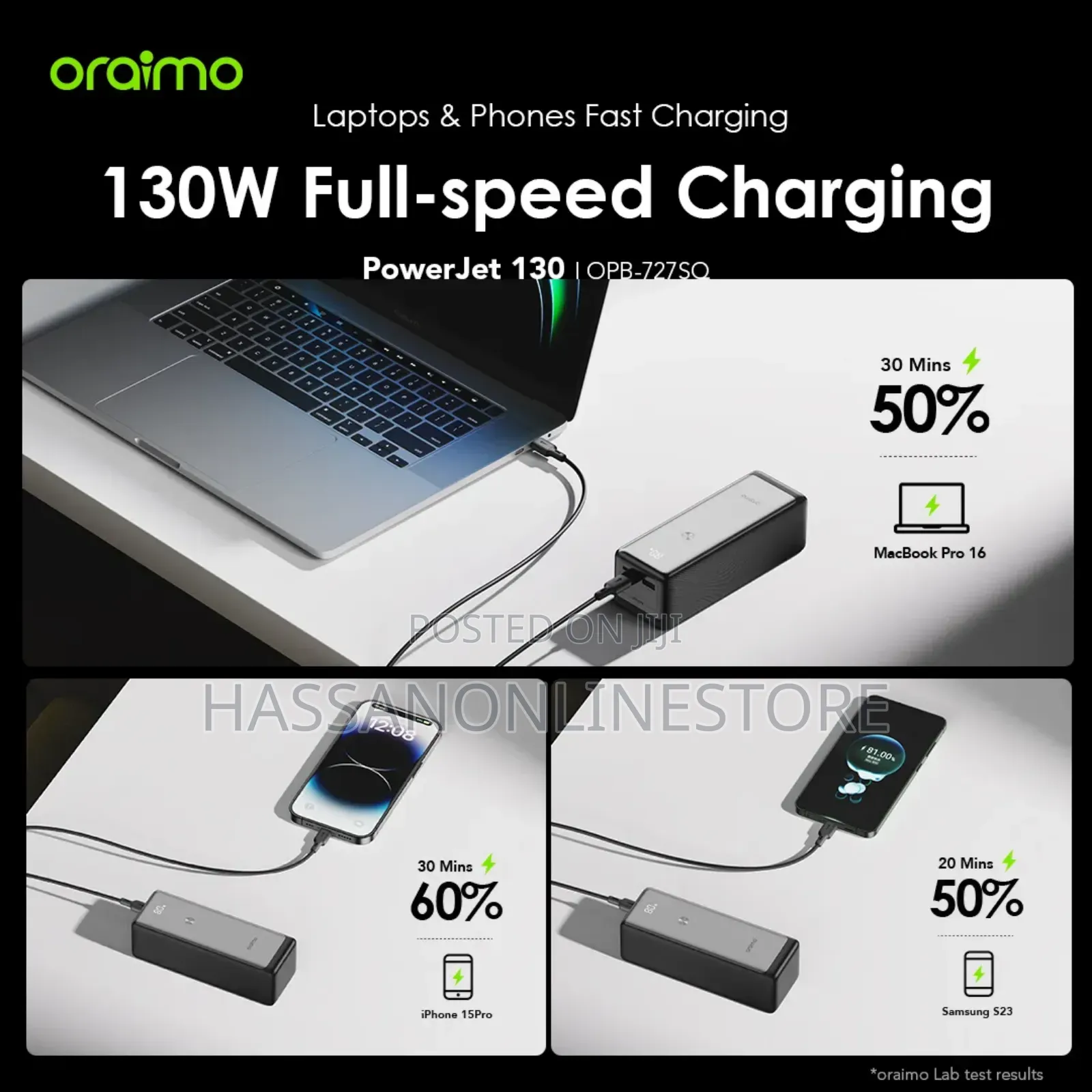 Oraimo Powerjet 130 27600mah 130w Power Bank