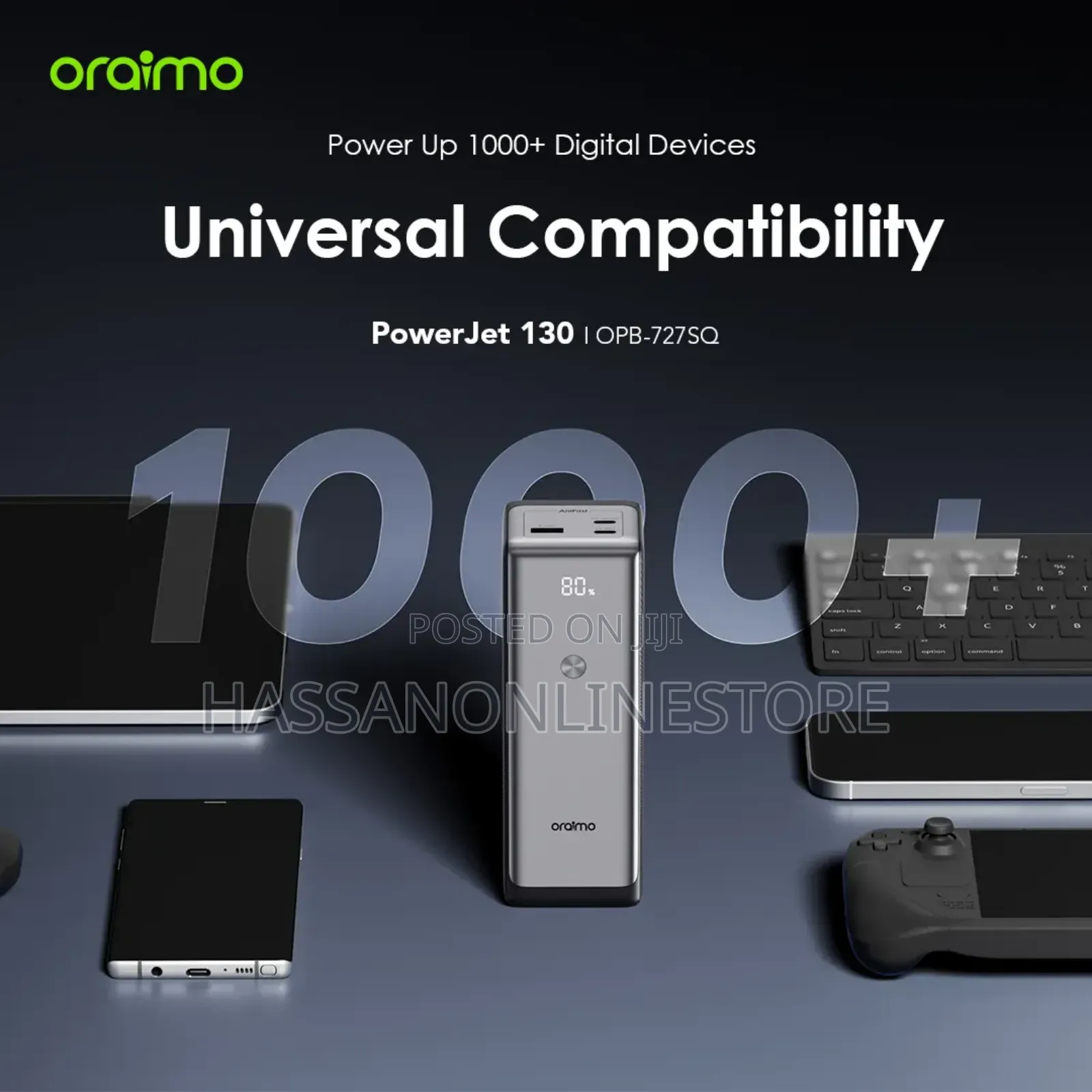 Oraimo Powerjet 130 27600mah 130w Power Bank