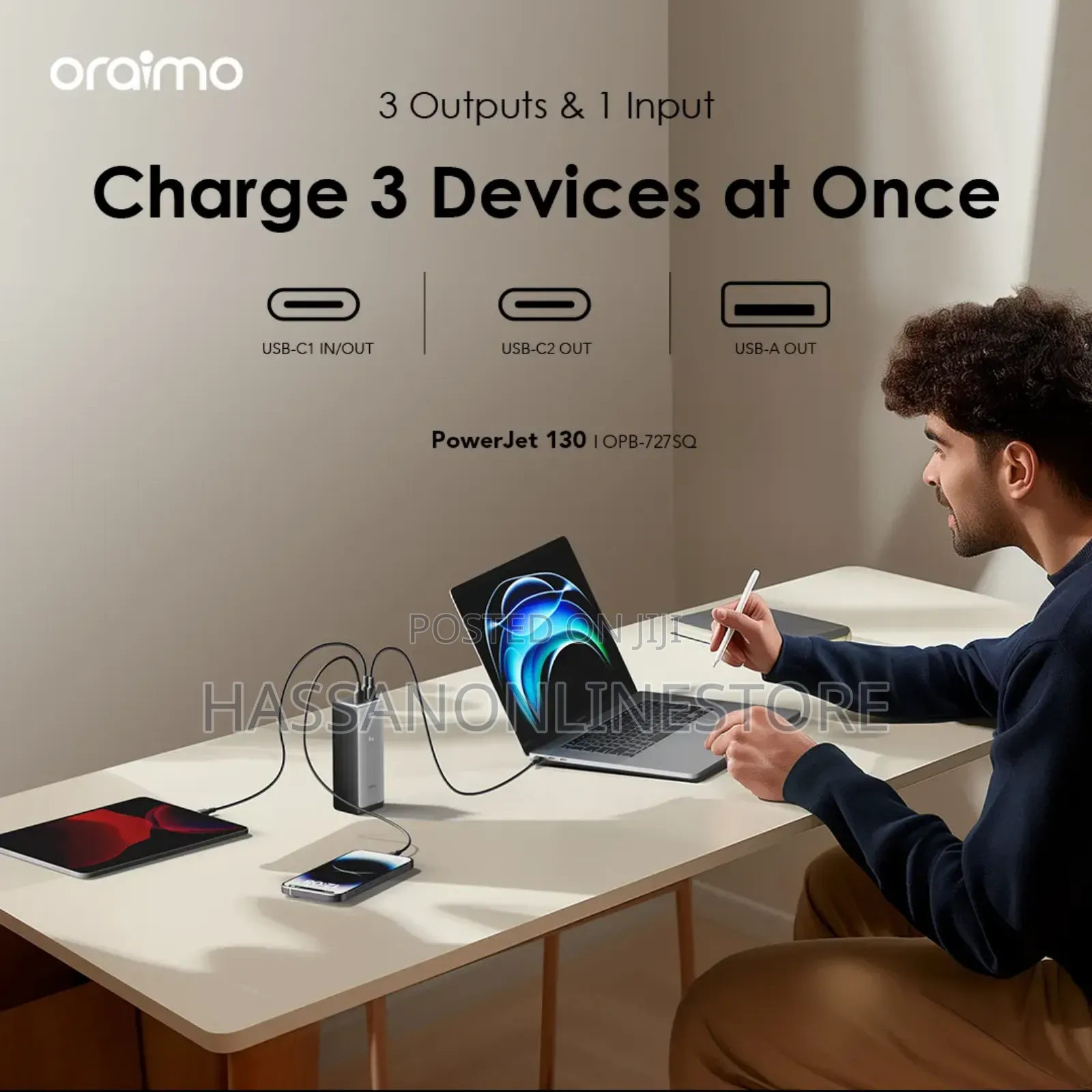 Oraimo Powerjet 130 27600mah 130w Power Bank