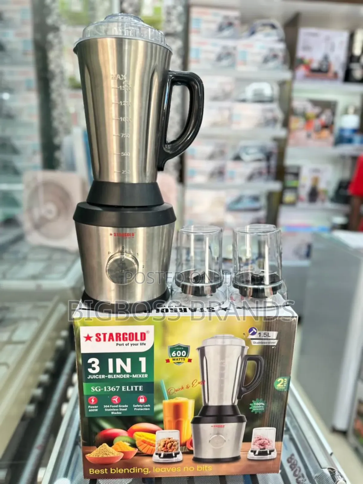 Stargold Blender 3 in 1 304 Food Grade