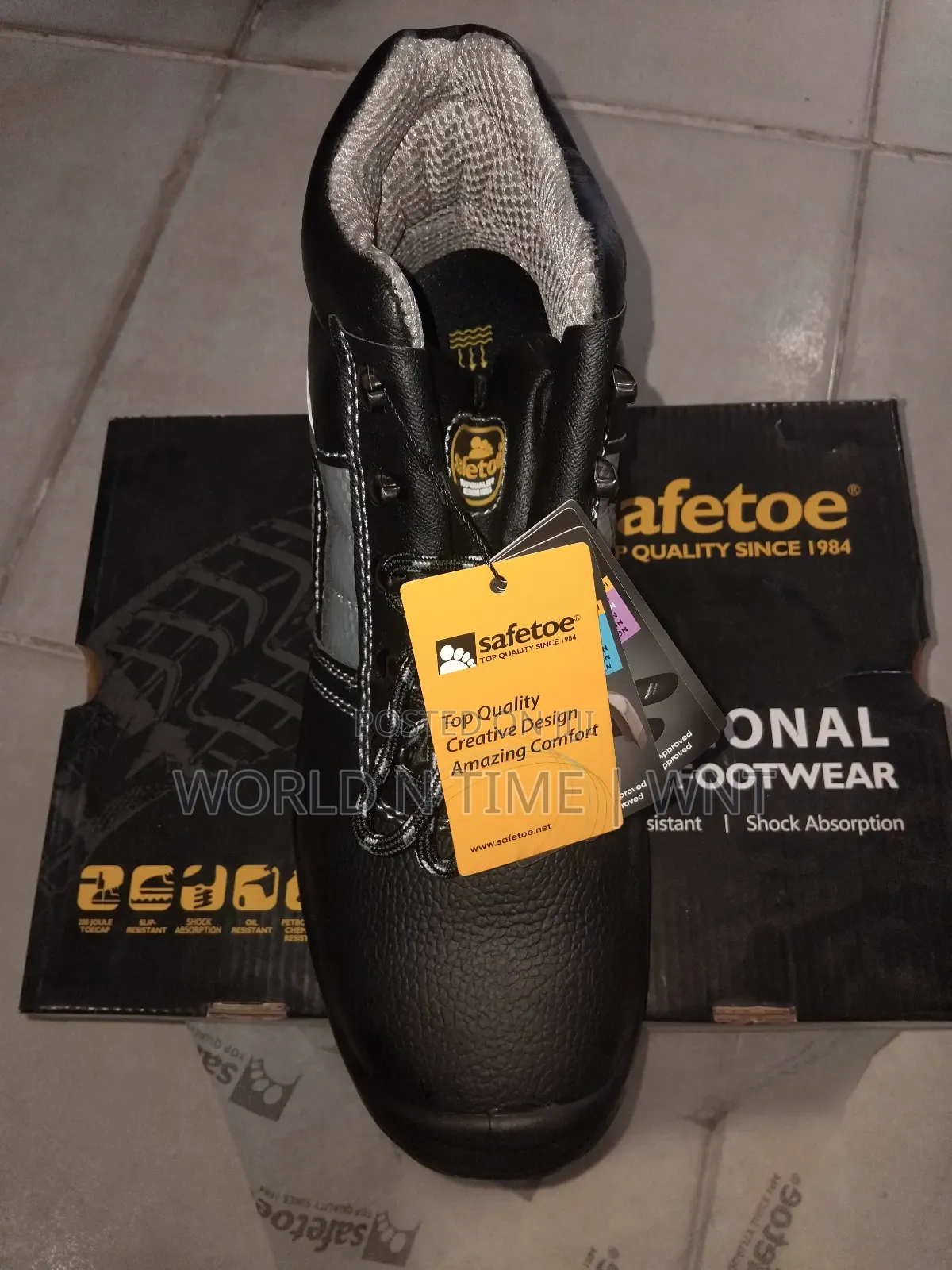 Safetoe High Ankle Men Safety Boots Professional Footwear