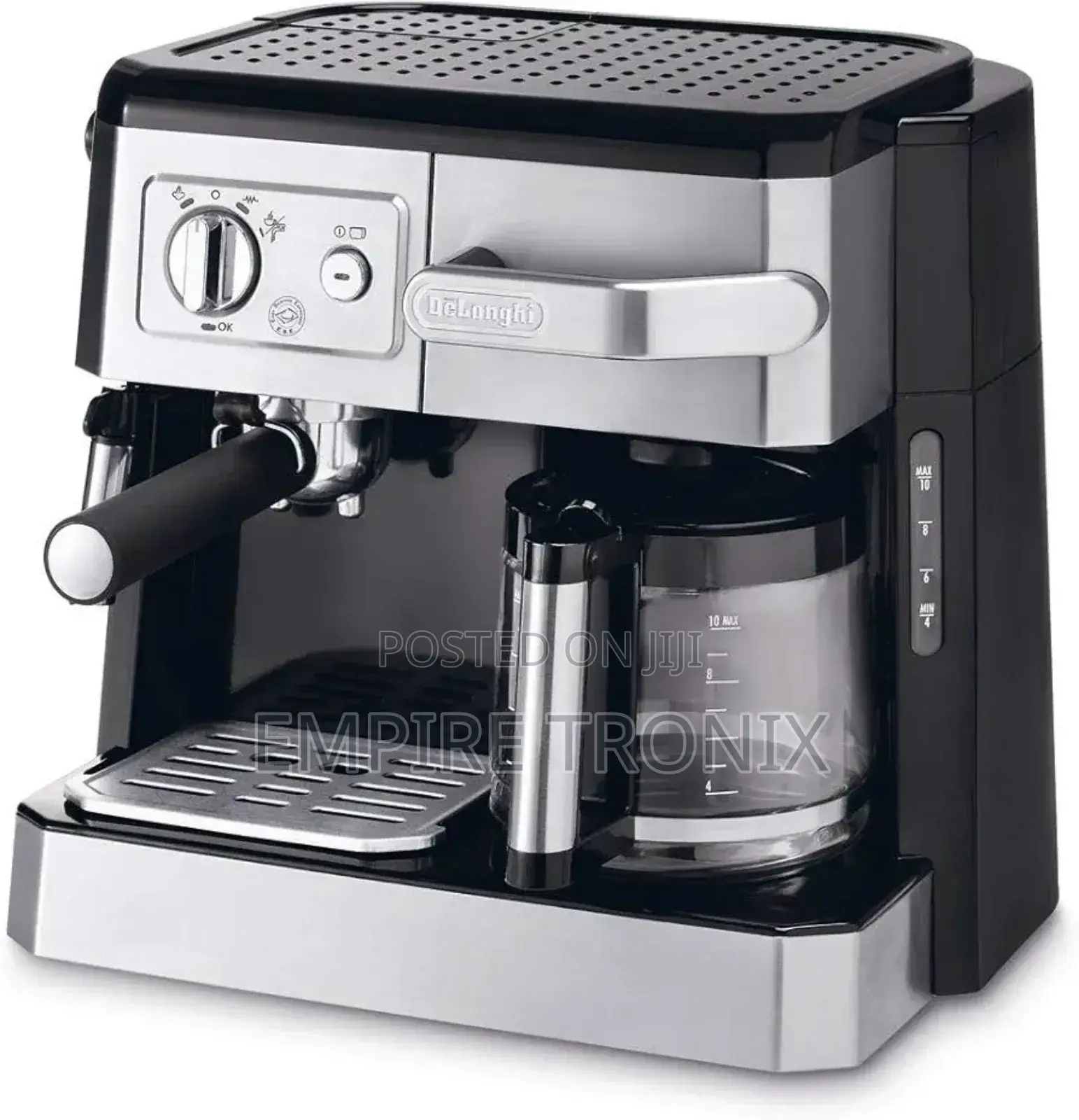 De'longhi Combi Espresso and Coffee Machine - Silver, Bco420