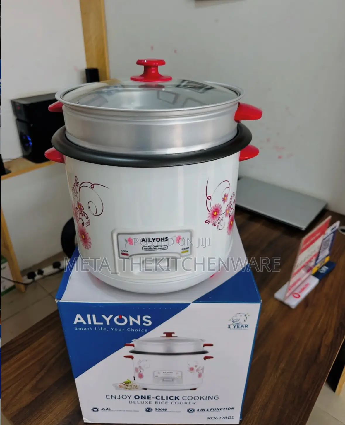 Ailyons Electric Rice Cooker 3in1 2.2l