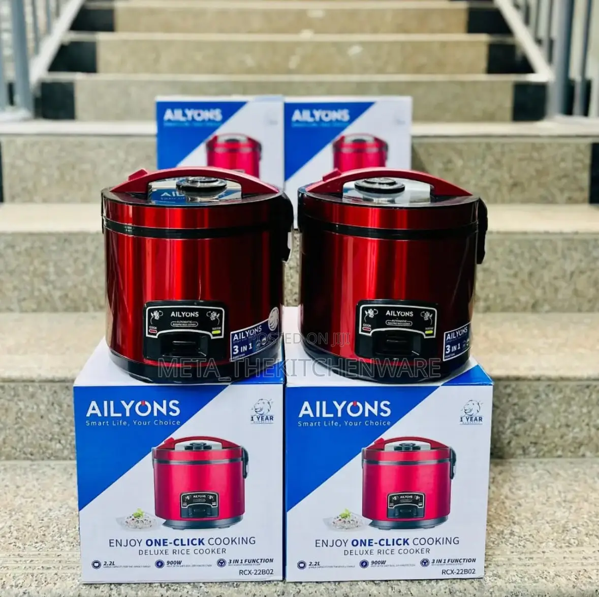 Ailyons Electric Rice Cooker 3in1 2.2l