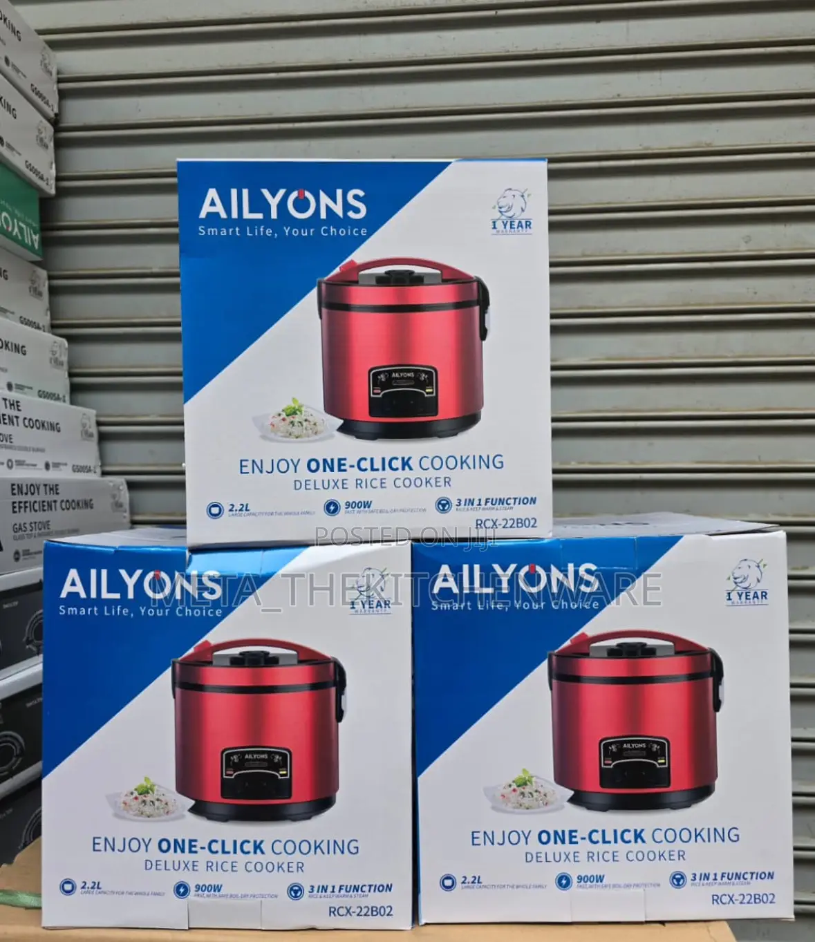 Ailyons Electric Rice Cooker 3in1 2.2l