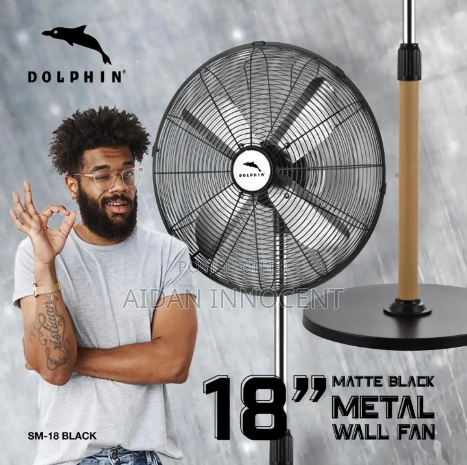 Dolphin Metalic Stand Fan 18