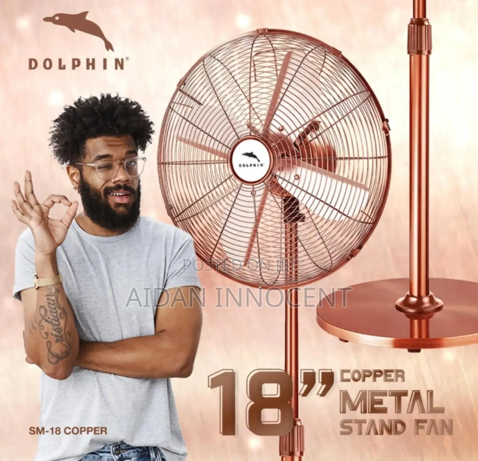 Dolphin Metalic Stand Fan 18