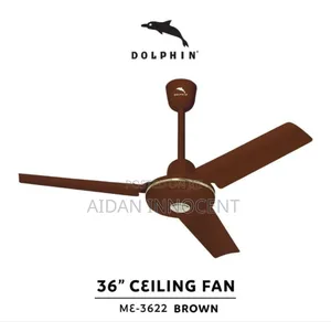 Dolphin Celing Fan 36 Black /Brown