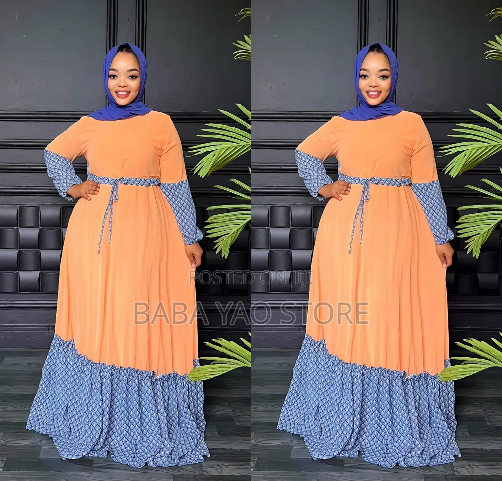 Women's Dresses and Scarf New African Style High-Grade Swing