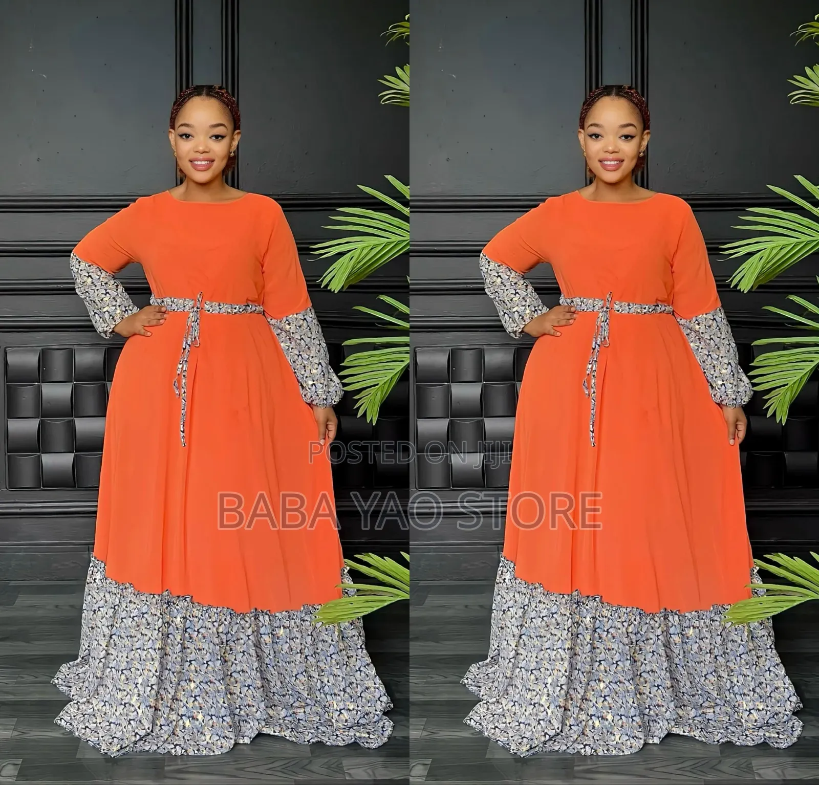 Women's Dresses and Scarf New African Style High-Grade Swing