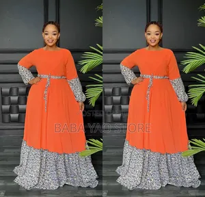 Women's Dresses and Scarf New African Style High-Grade Swing