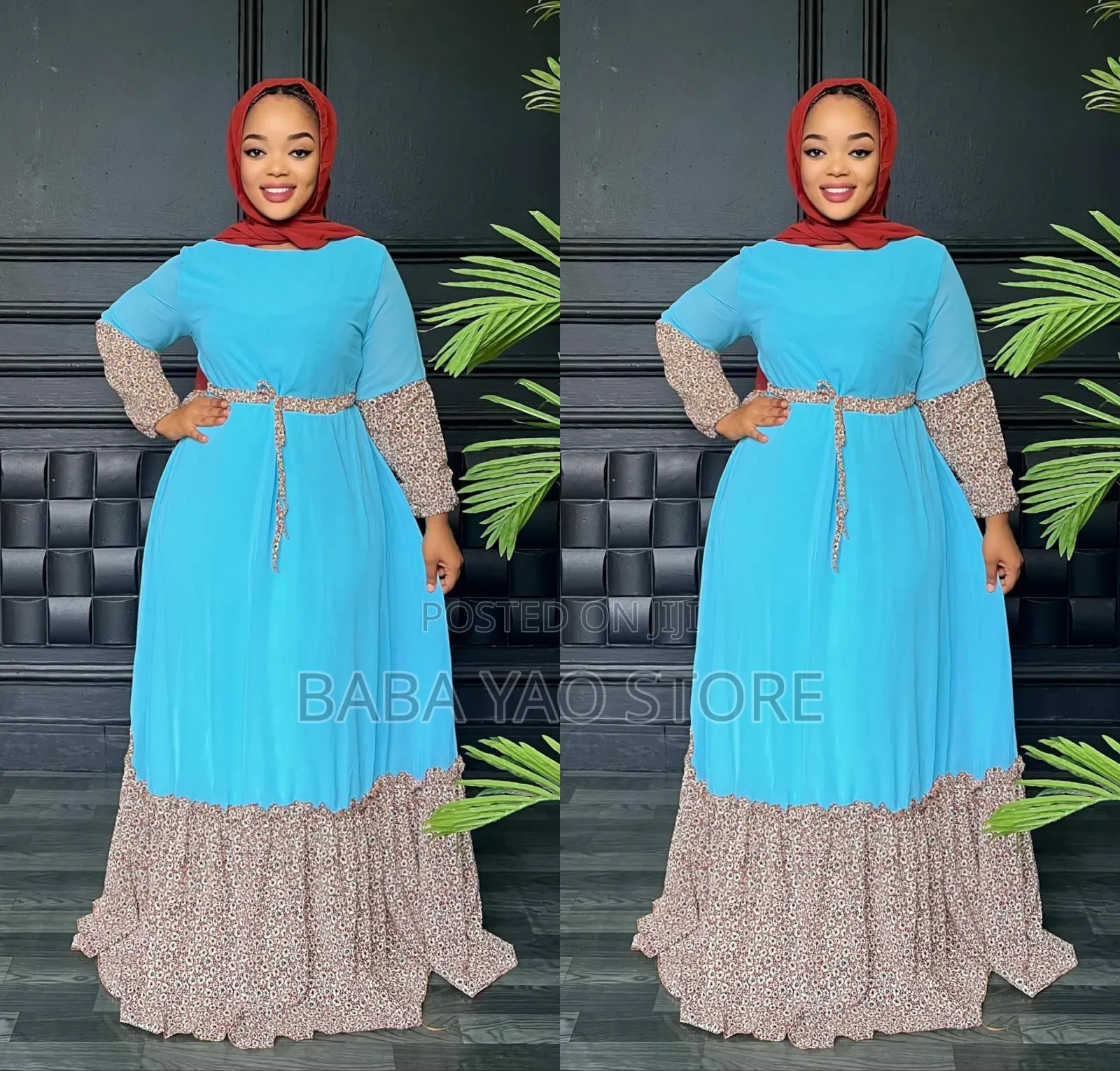 Women's Dresses and Scarf New African Style High-Grade Swing