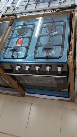 Photo - Hisense Gas Cooker Hc65212ax 60cm Cast Iron Lid Timer Steam