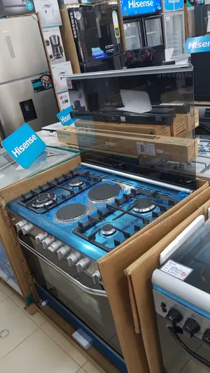 New! Hisense Cooker Hf942gees 4+1 Burner Gas Electric Oven