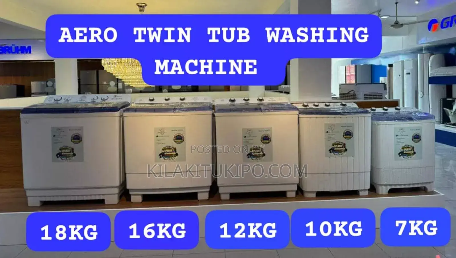 Twin Tube Washing Machine -18kg