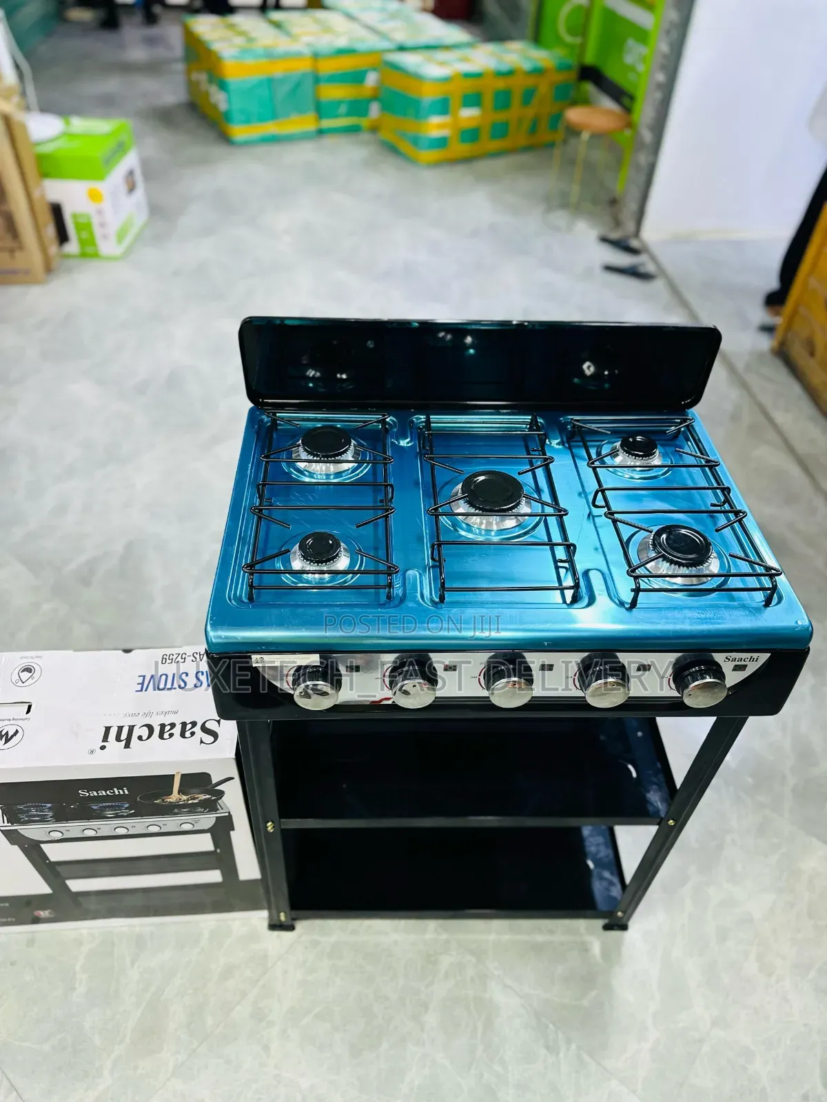Saachi 5 Burner Gas Stove With a Stand