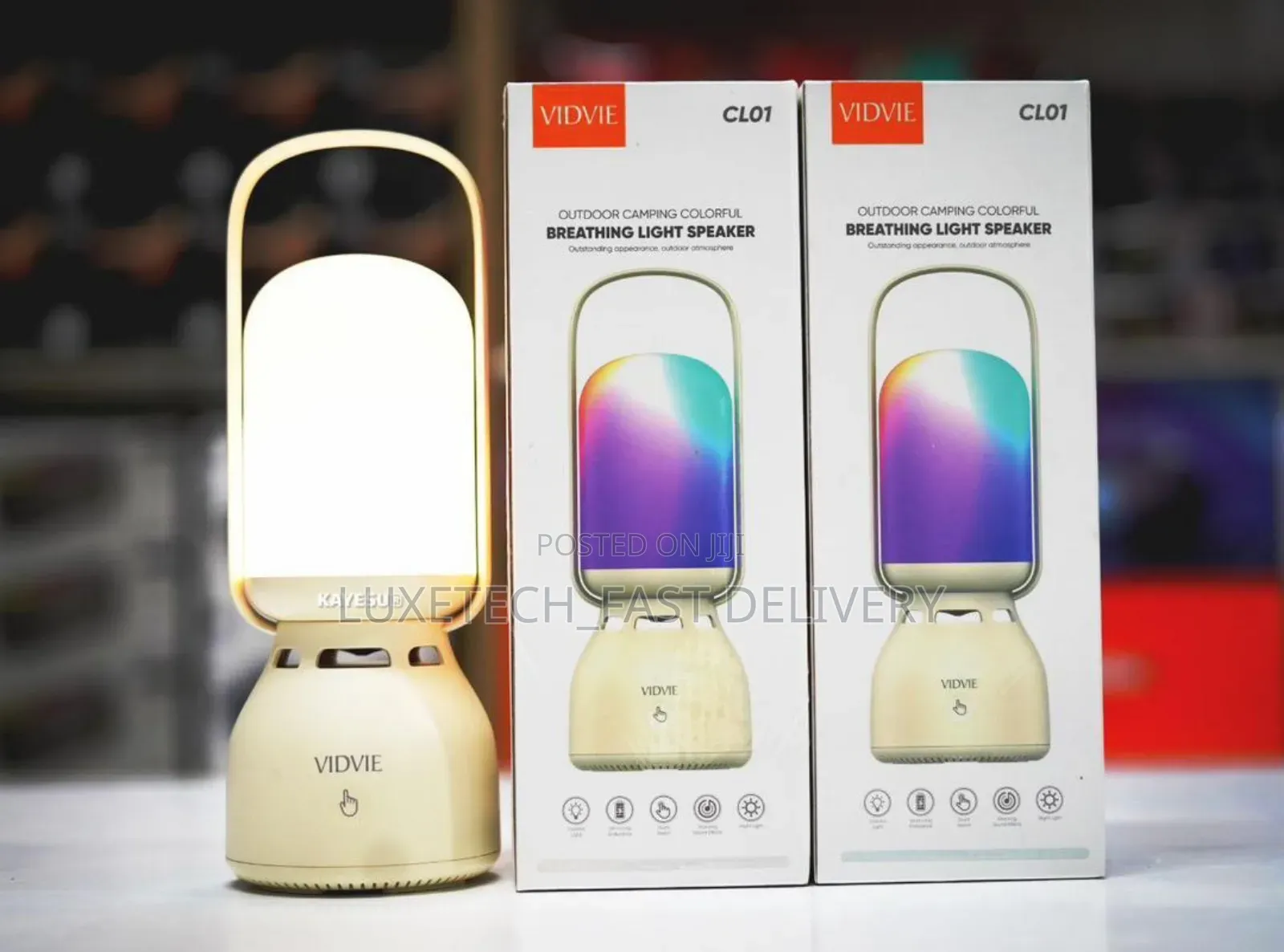 Vidvie Cl01 Outdoor Camping Colorful Breathing Light Speaker