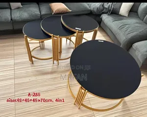 Coffee Table Black With Gold
