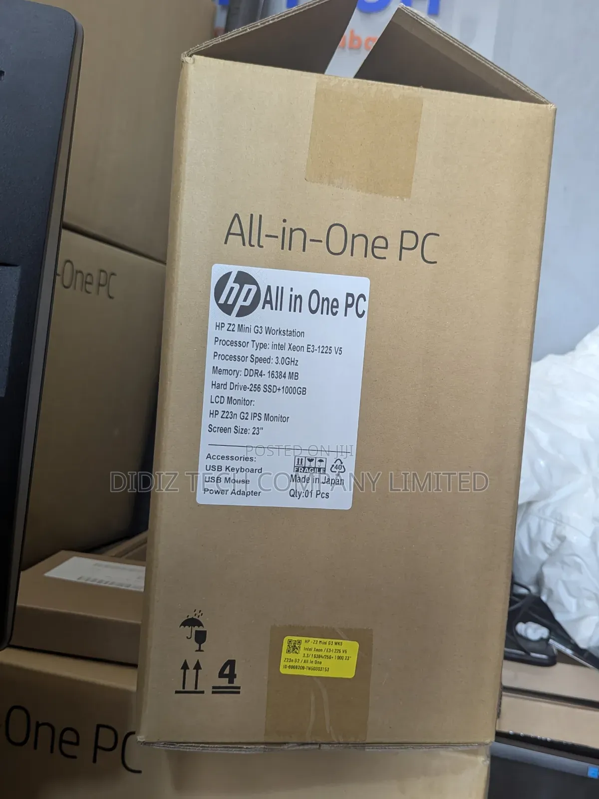 Desktop Computer HP Z2 G4 Mini 16GB Intel Xeon HDD+SSD 1T