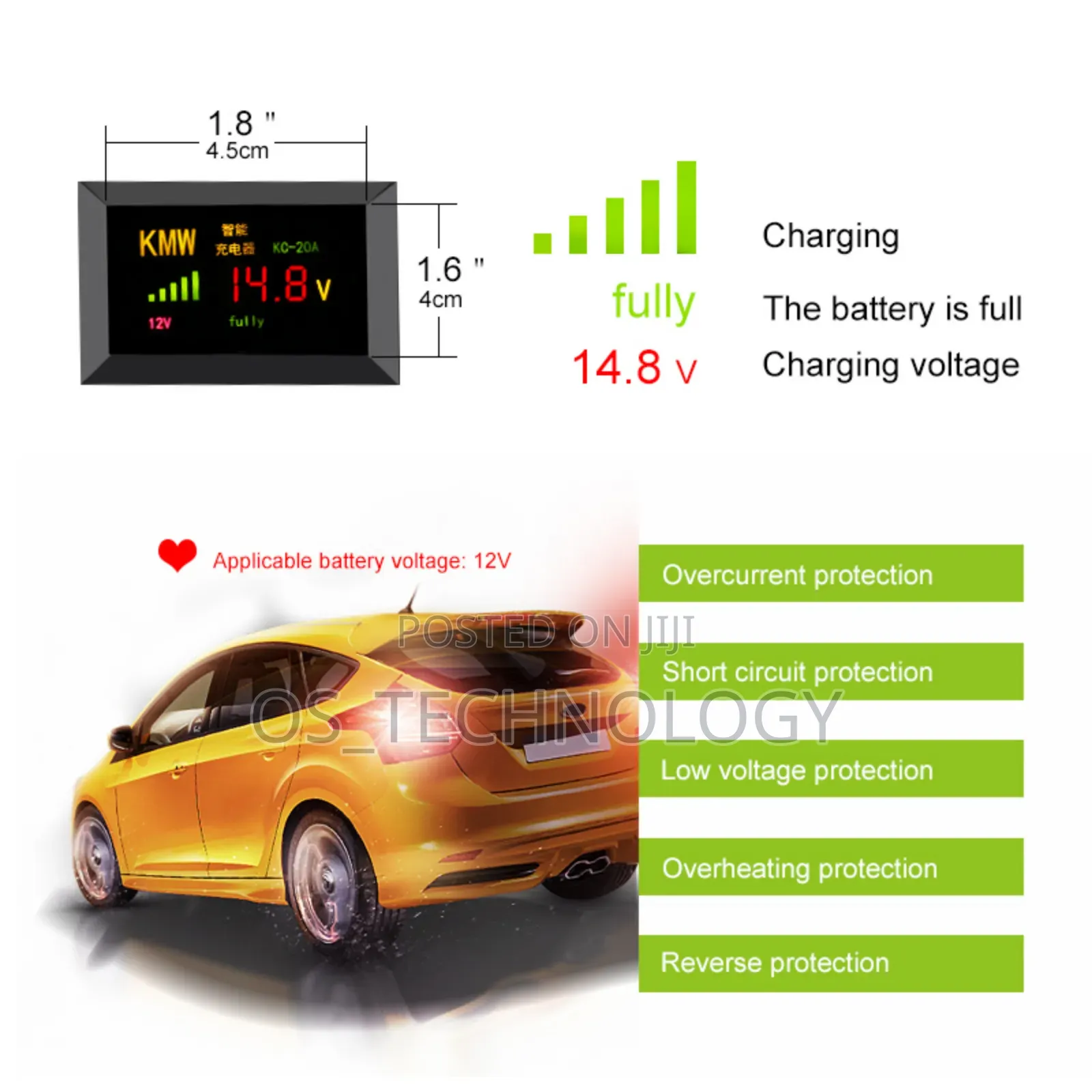 Original Solar/Car Battery Charger/Lifepo4 Battery 12v