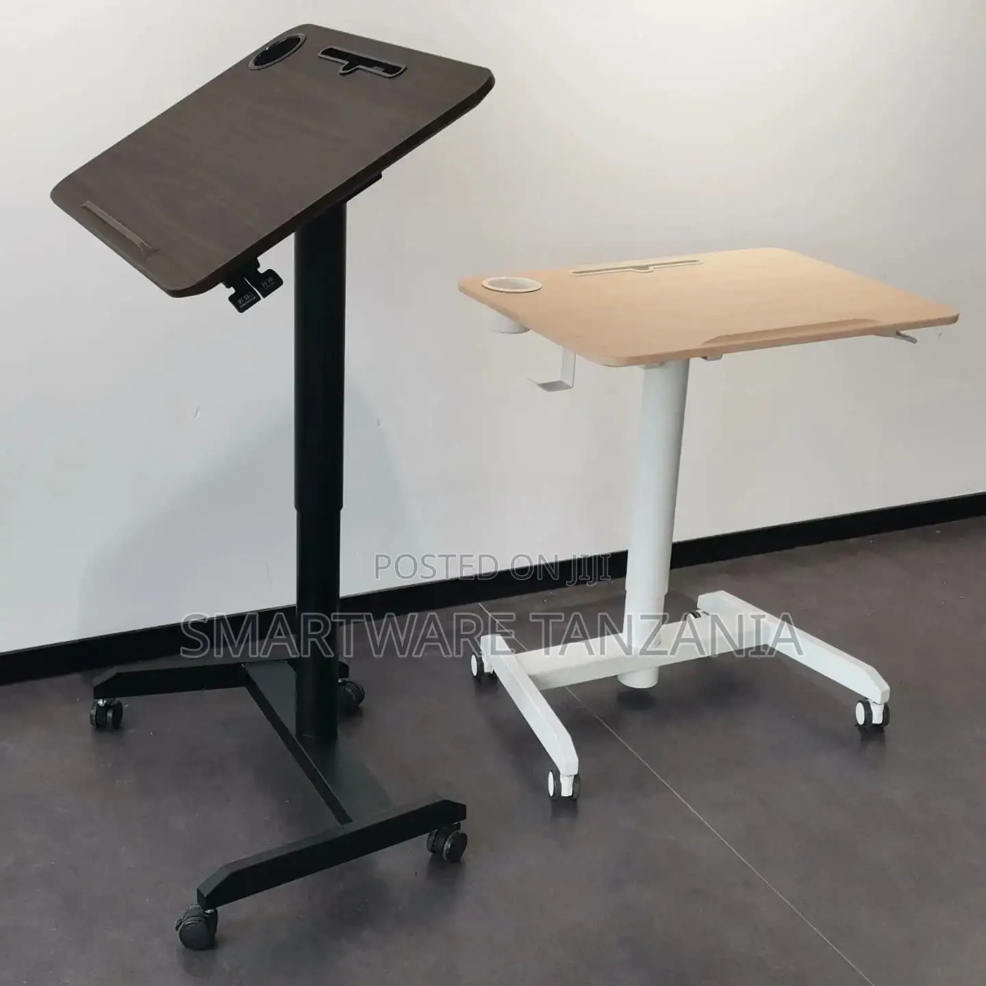 Overbed Bedside Desk Mobile Rolling Computer, Laptop Stand