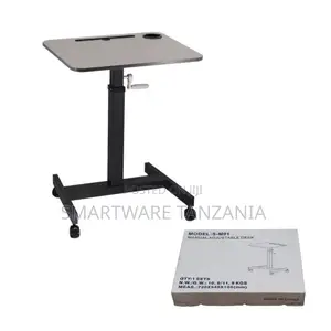 Overbed Table With Wheels Adjustable Laptop Stand Sofa Side