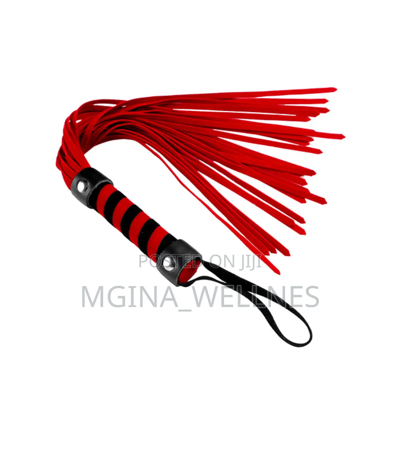 Frisky Short 15.75" Red Suede Touch Flogger Whip or Mjeredi)