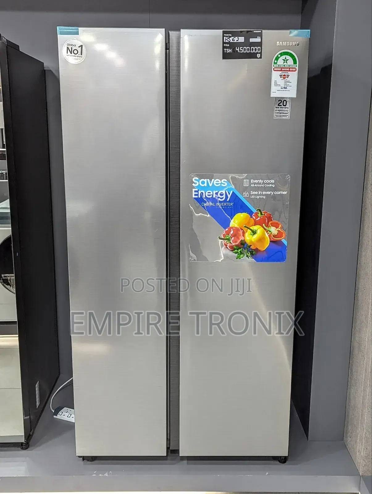 Samsung Rs62r5005m9 Side by Side Fridge, 647l