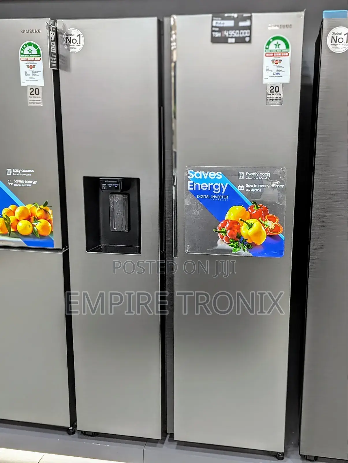 Samsung 617litre Side by Side Refrigerator (Rs64r5111m9)