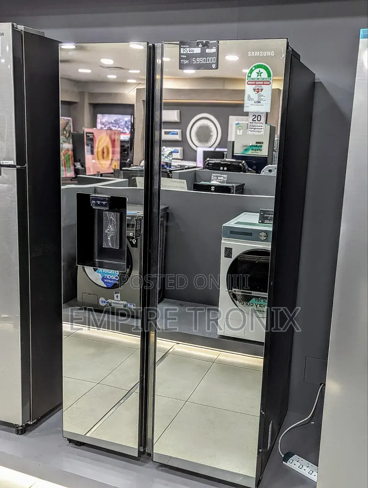 Samsung 617l Side by Side Refrigerator (Rs64r53112a) 635l
