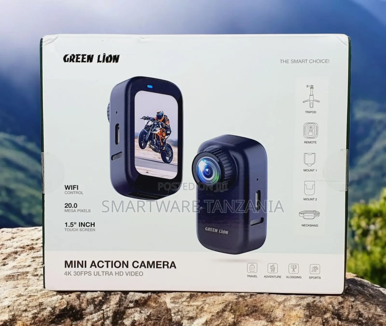 Green Lion Mini Action Camera 1.5, 400mah, Video 20mp