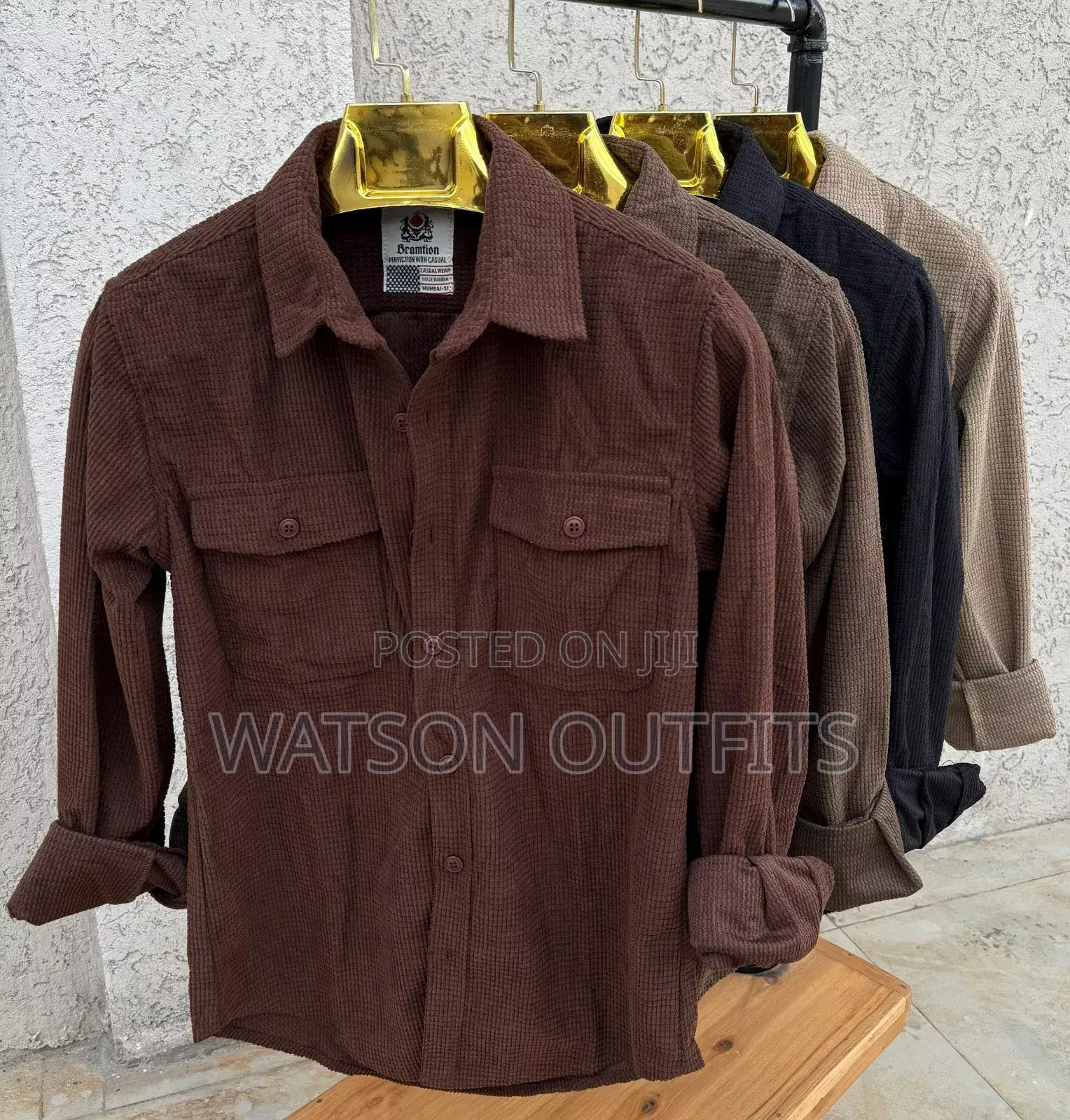Double Pocket Shirts Za Material Ya India