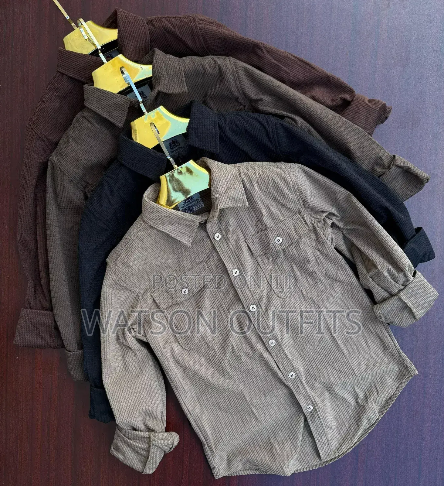 Double Pocket Shirts Za Material Ya India