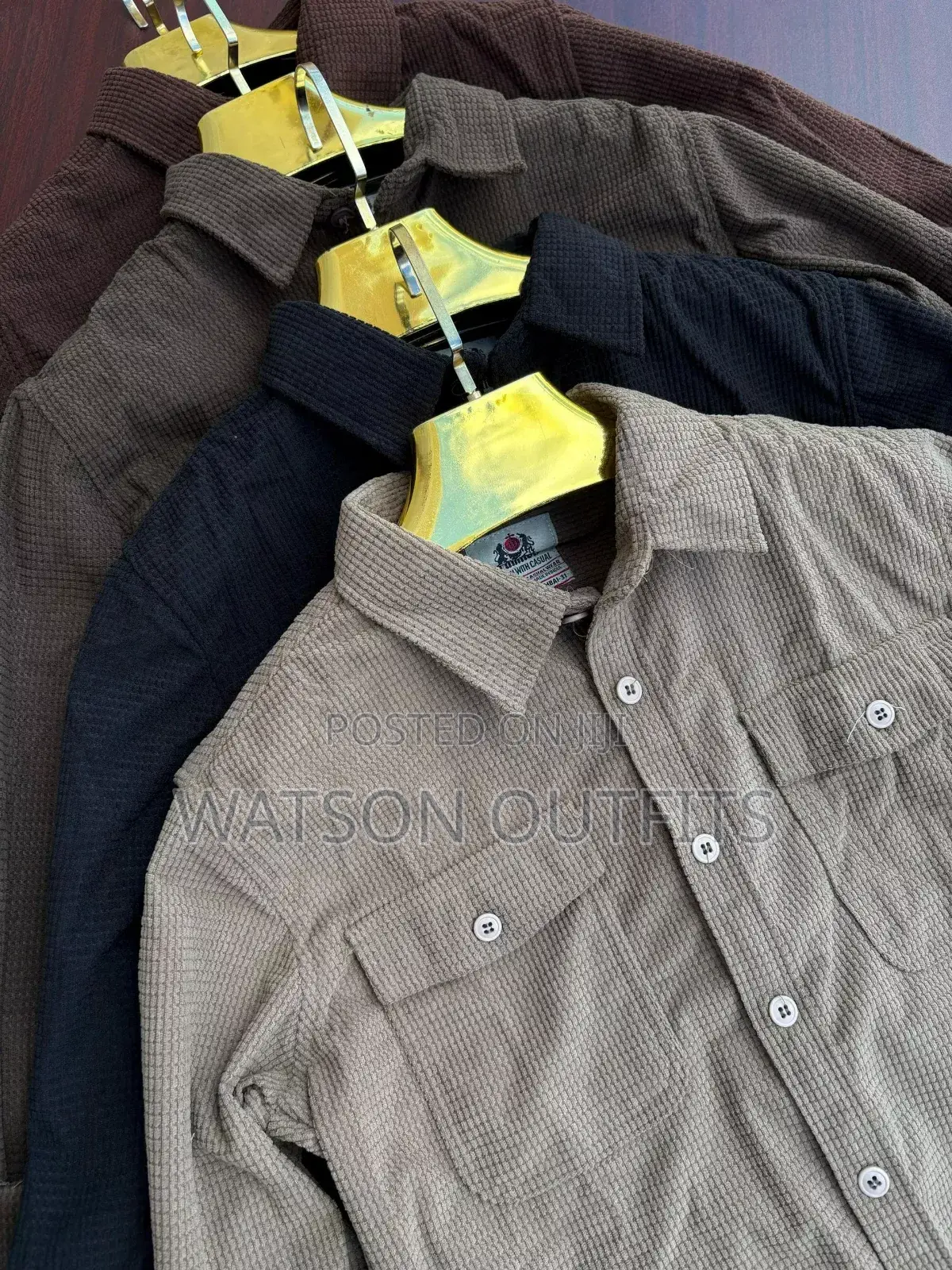 Double Pocket Shirts Za Material Ya India