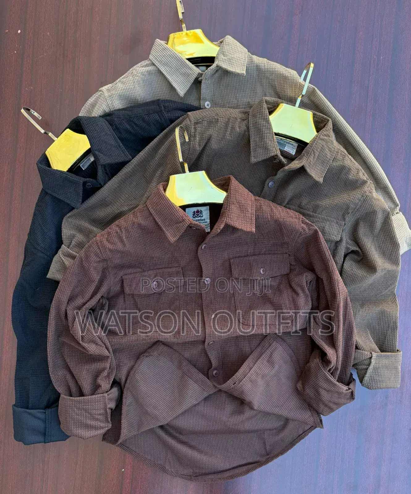 Double Pocket Shirts Za Material Ya India