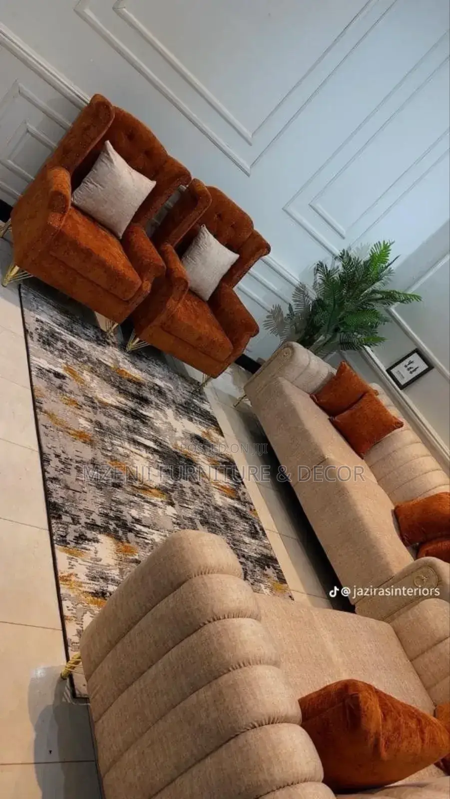 Sofa Set With Two Armchairs