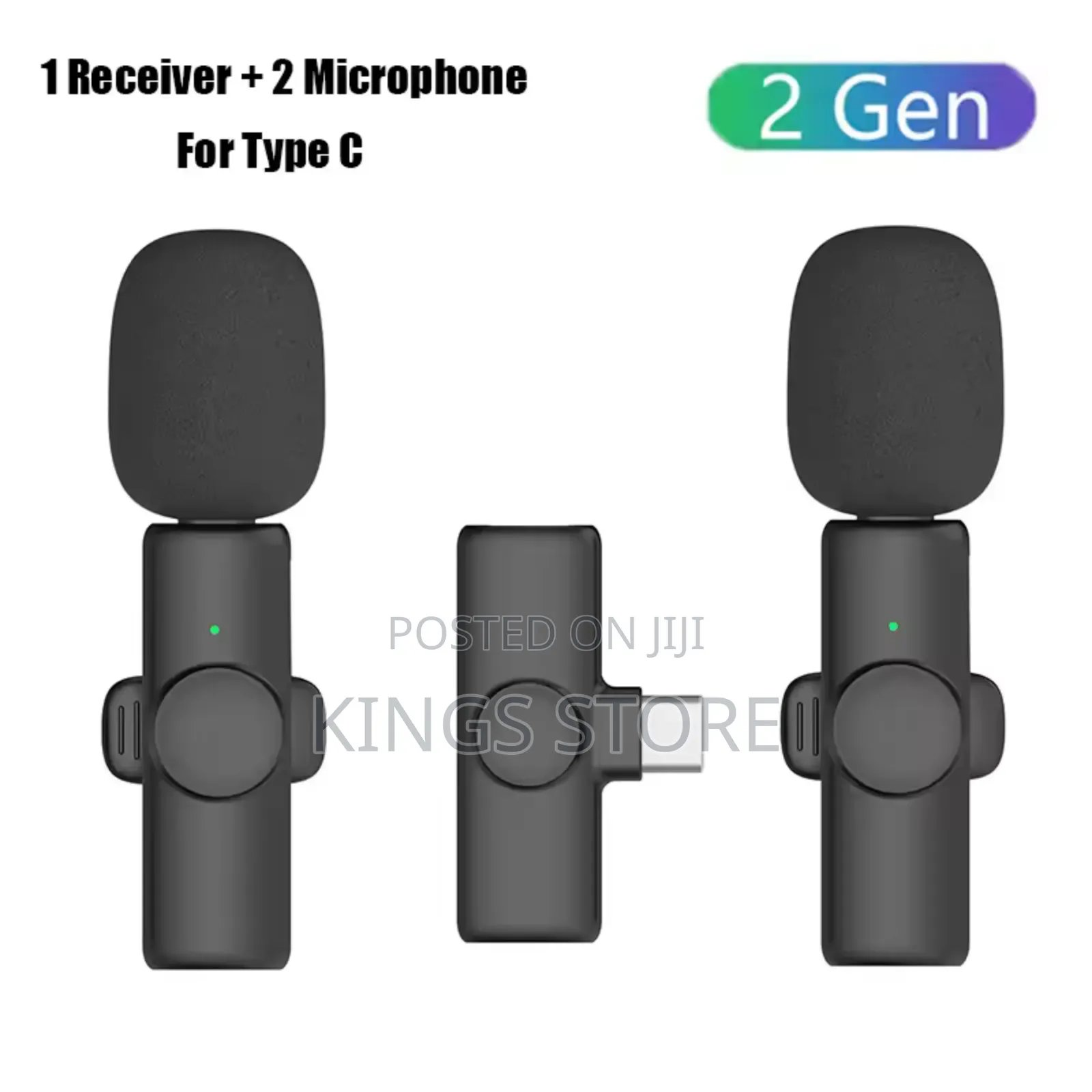 Double Wireless Microphone iPhone Type C Supported