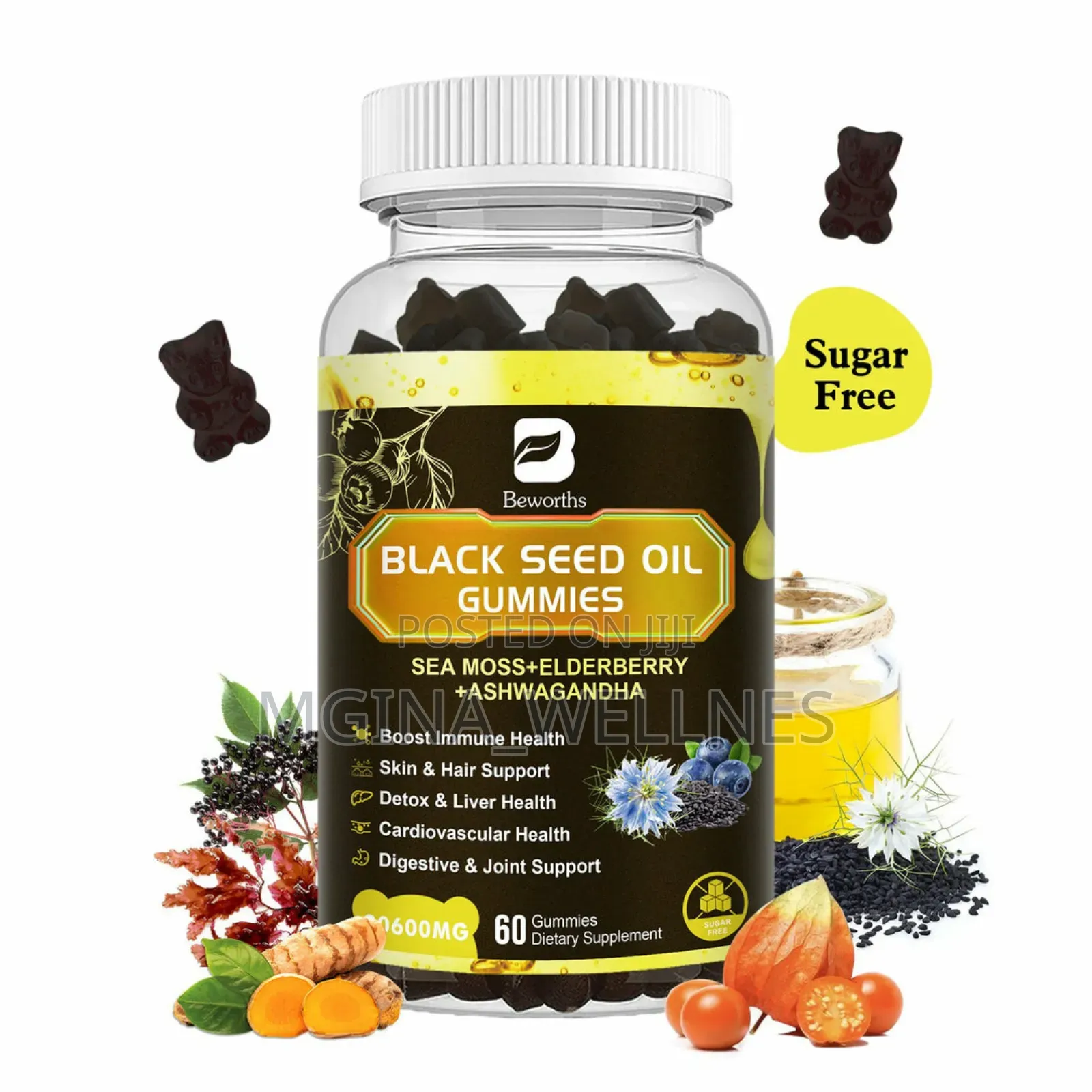 Beworths Black Seed Oil Gummies for Joint Support