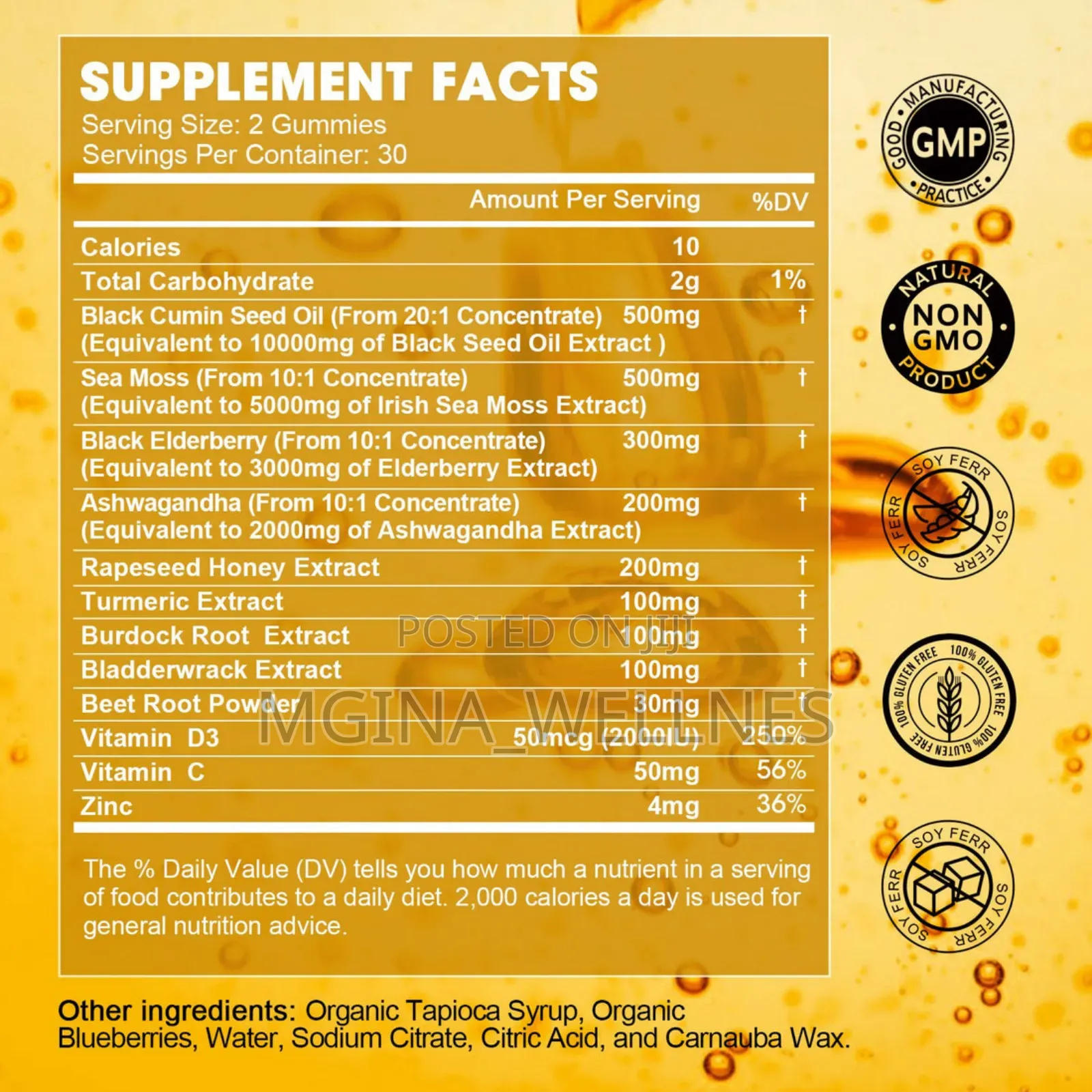 Beworths Black Seed Oil Gummies for Joint Support