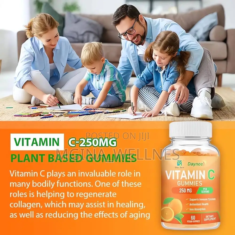 Vitamin C Gummies 250mg, Supports Antioxidant