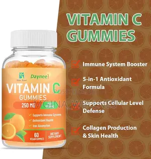 Vitamin C Gummies 250mg, Supports Antioxidant