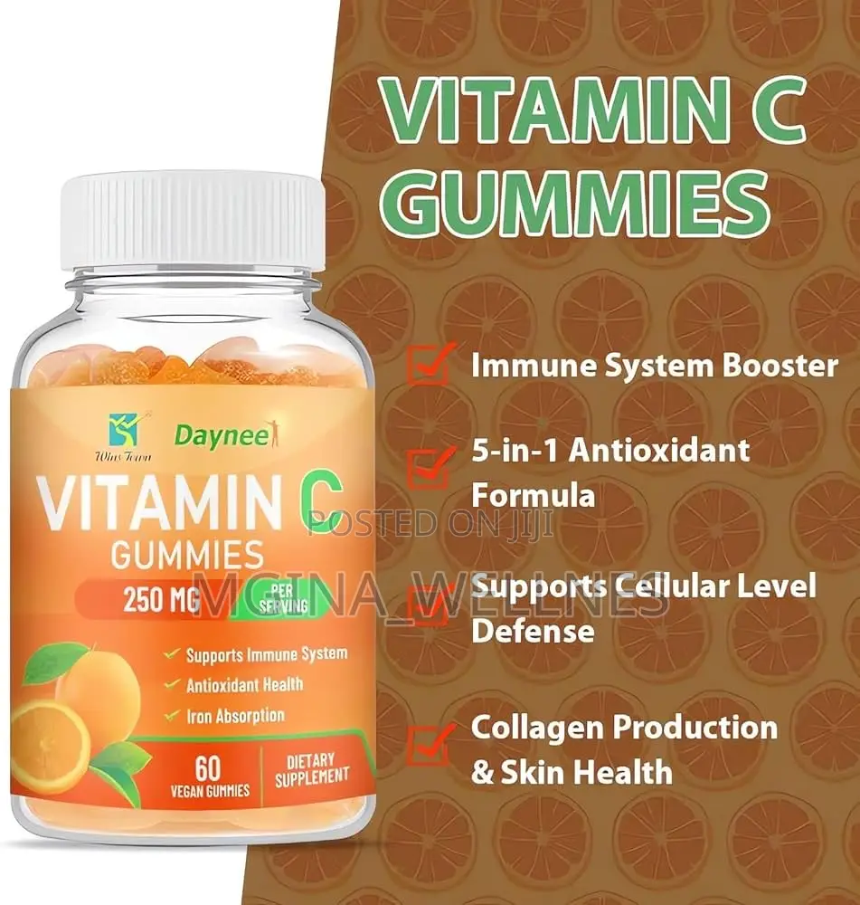 Vitamin C Gummies 250mg, Supports Antioxidant