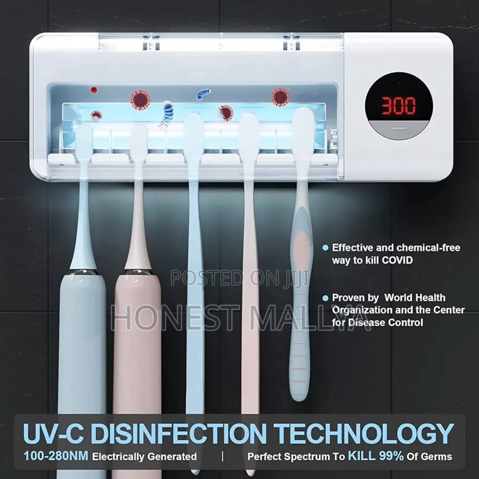 Housegem Toothbrush Holder, Timer Function