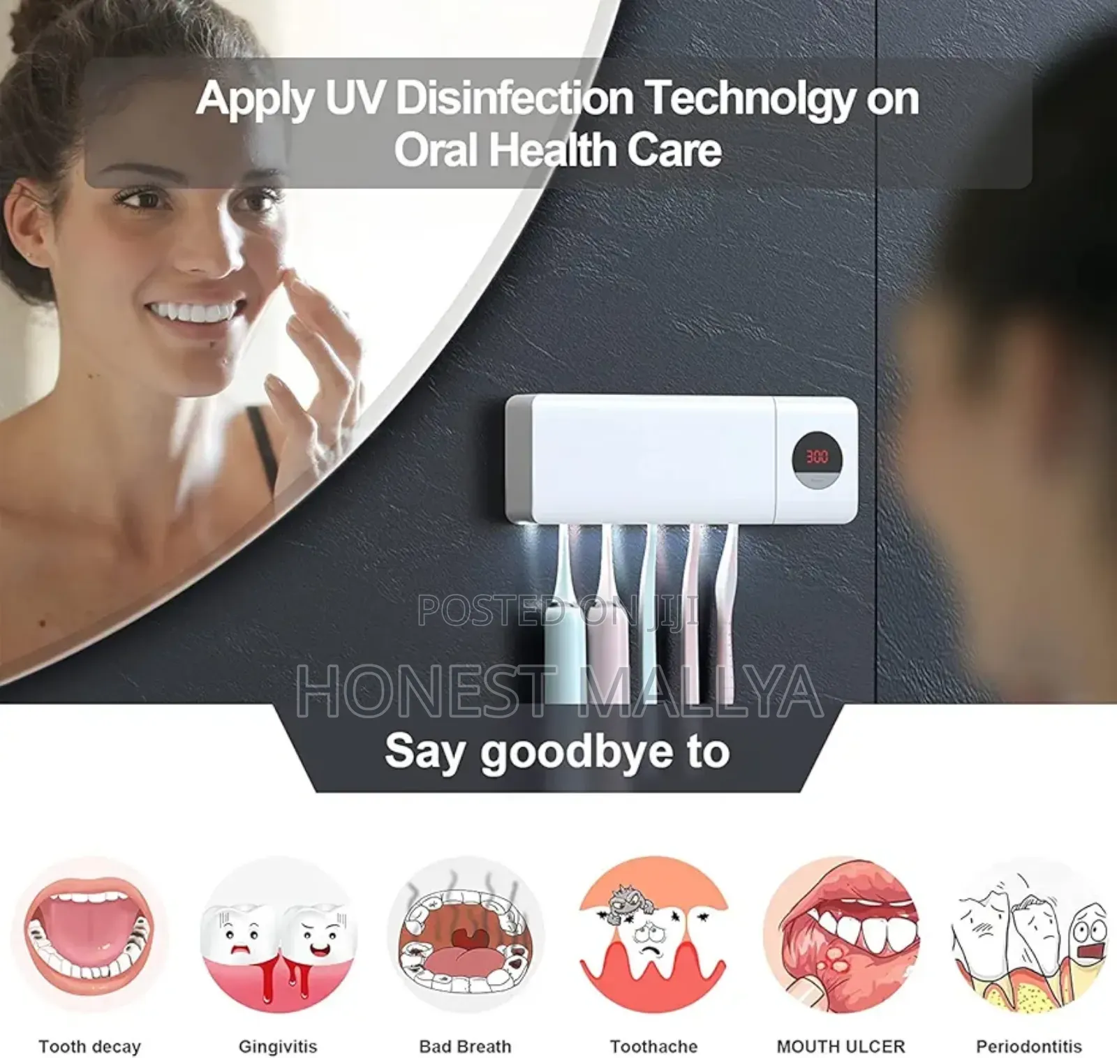 Housegem Toothbrush Holder, Timer Function