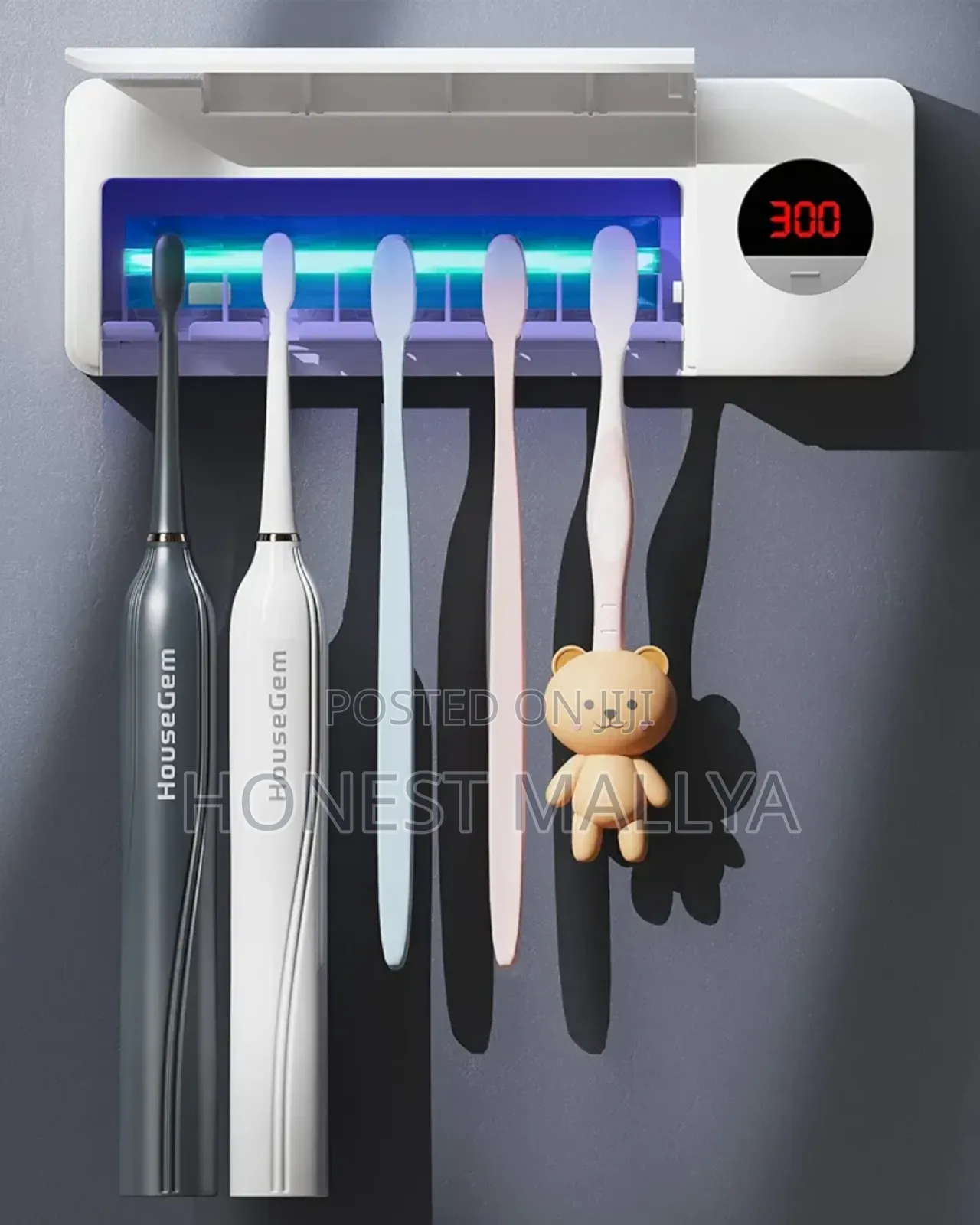 Housegem Toothbrush Holder, Timer Function