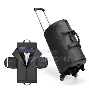 Suit Bag Leather With Wheels