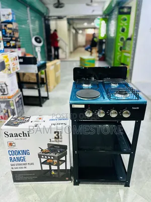 Gas Stove With Cabinet ( 3 Gas Plate+ 1 Electric Hot Plate)