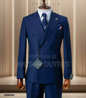 Suti Ya Kijivu Bluu Iliyokolea Ya 2pcs