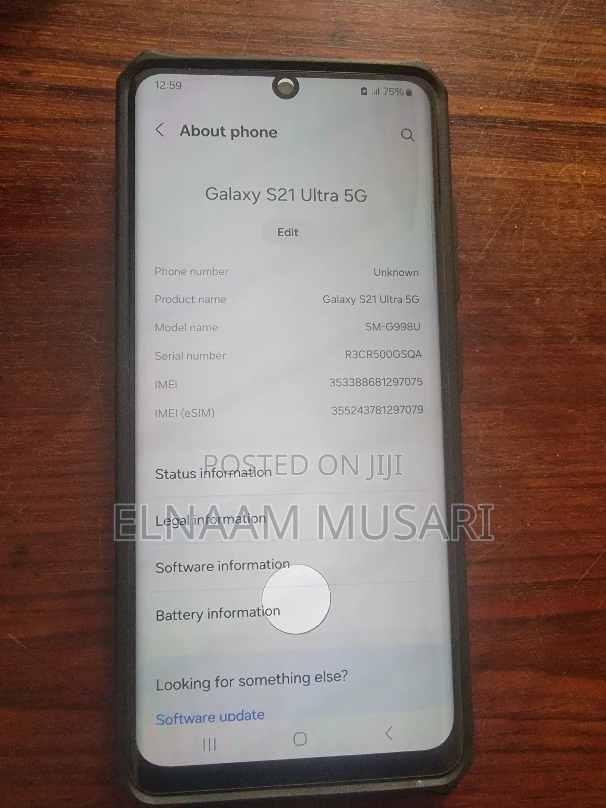 Samsung Galaxy S21 Ultra 5G 128 GB Silver